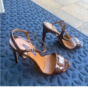 Chic Brown Strappy Heels